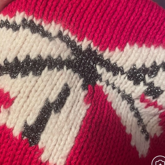 Vintage 1980s acrylic blend cute Christmas knit sweater size small - Picture 9 of 9